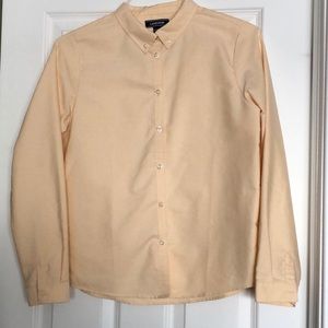Lands’ End vanilla yellow long-sleeve oxford